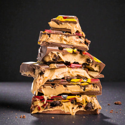 Luxe Pink Pop Chocoladereep – Witte Chocolade met Pistache & Crunch